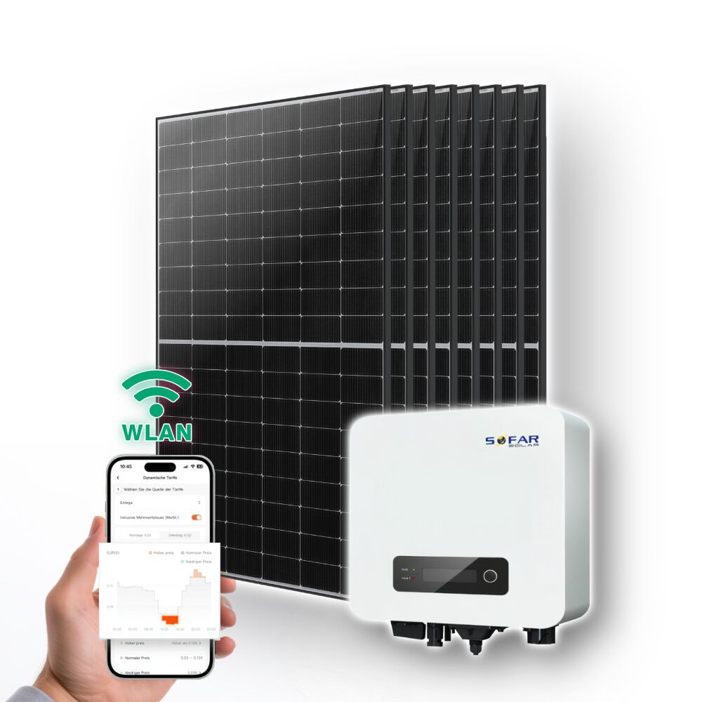 3300w solaranlage | 3,3kw sofar wechselrichter mit wlan & 8 x 445w ja solar module 3300w Solaranlage 3,3kw Sofar Wechselrichter Mit Wlan 8 X 445w Ja Solarmodule Titelbild