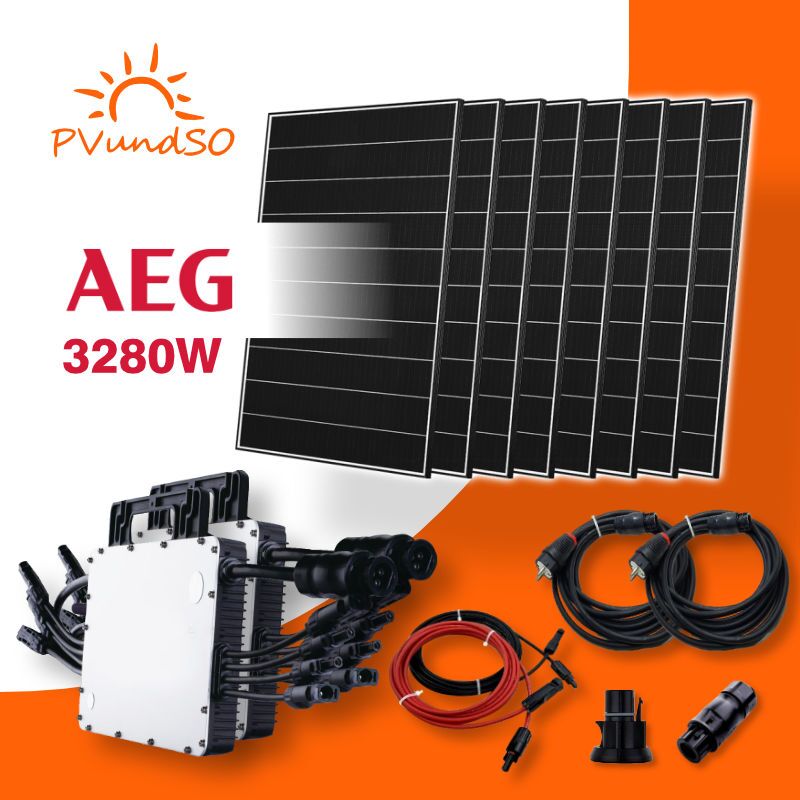 3280W_Solaranlage_mit_2X_Mircowechselrichter_HM1500 3280W Solaranlage mit 2X Microwechselrichter HM1500