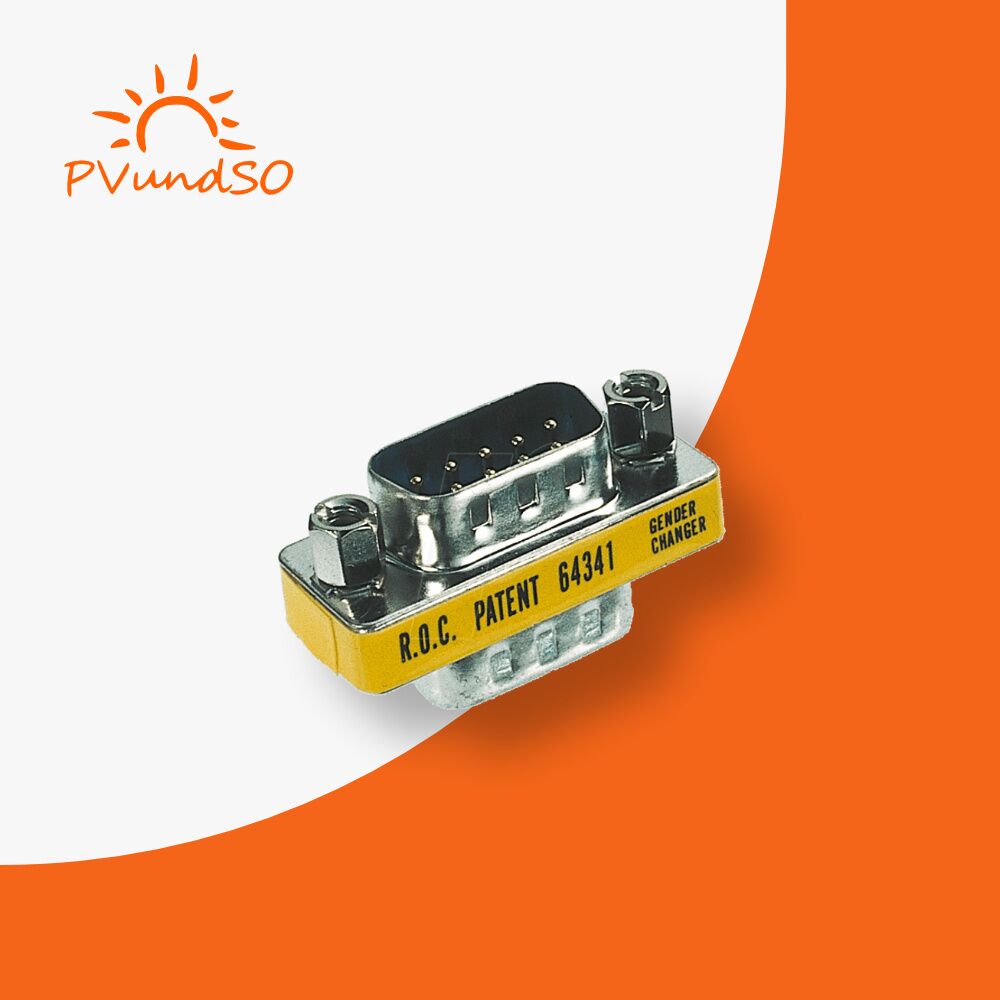 D-Sub-Adapter, 9-polig, Stecker-Buchse – Bild 1