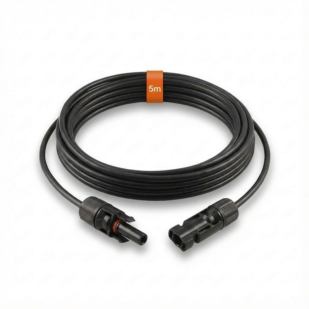 Imagen de la cubierta de extensión del cable solar Mc4 de 5 m