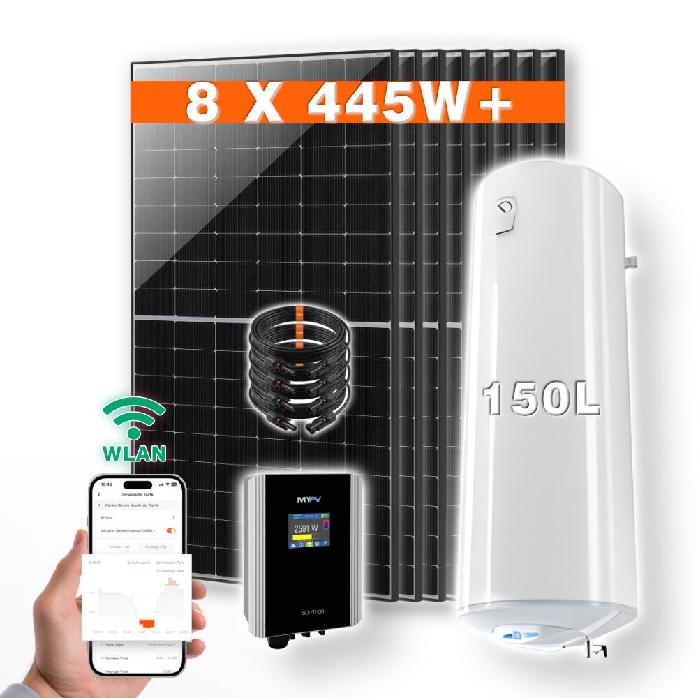 Sol Thor Pv Warmwasser Komplettset 8xsolarmodule 150l Titelbild1