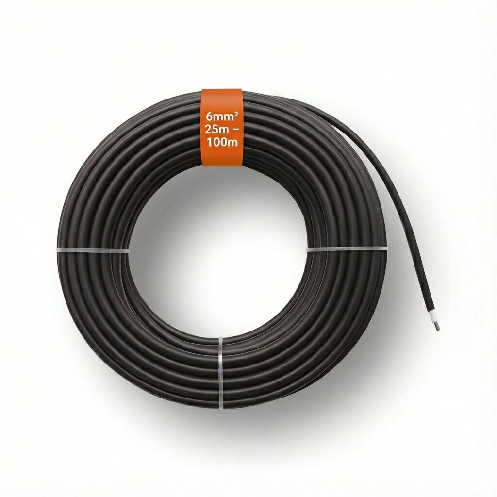 câble solaire noir H1z2z2 K 6 mm 25 m 100 m image de couverture