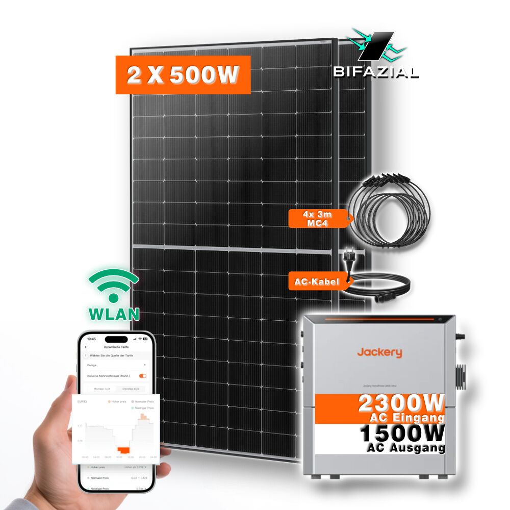 Planta de energía para balcón de 1000 W con Jackery Homeopower2000 002