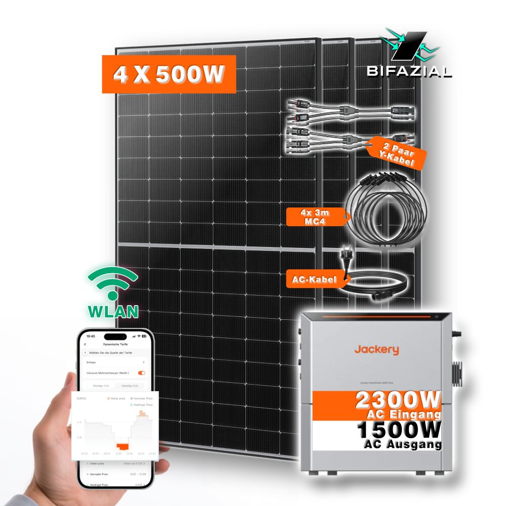 Planta de energía para balcón de 2000 W con Jackery Homeopower2000 002