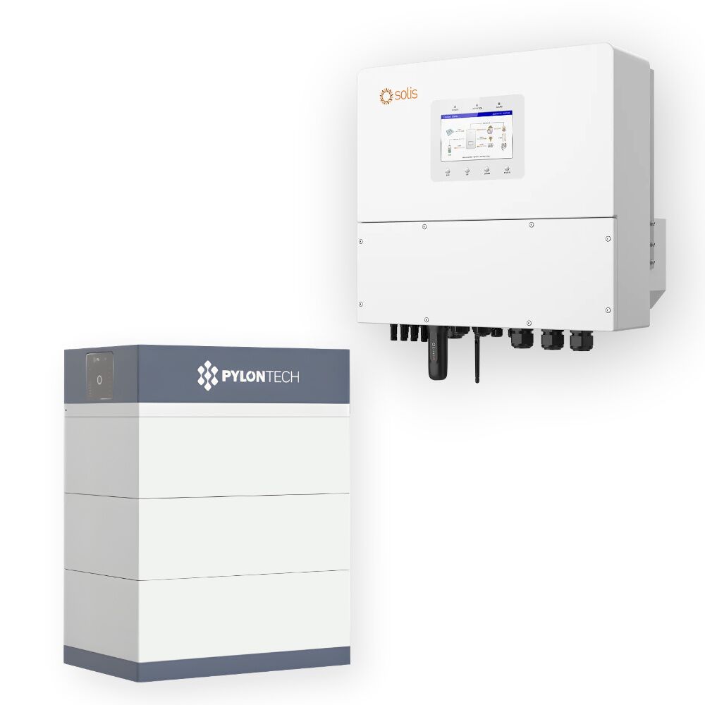 Inversor híbrido trifásico Solis S6 de 15 kW, batería de alto voltaje Pylontech Force H3 de 15.36 kWh (imagen de portada)