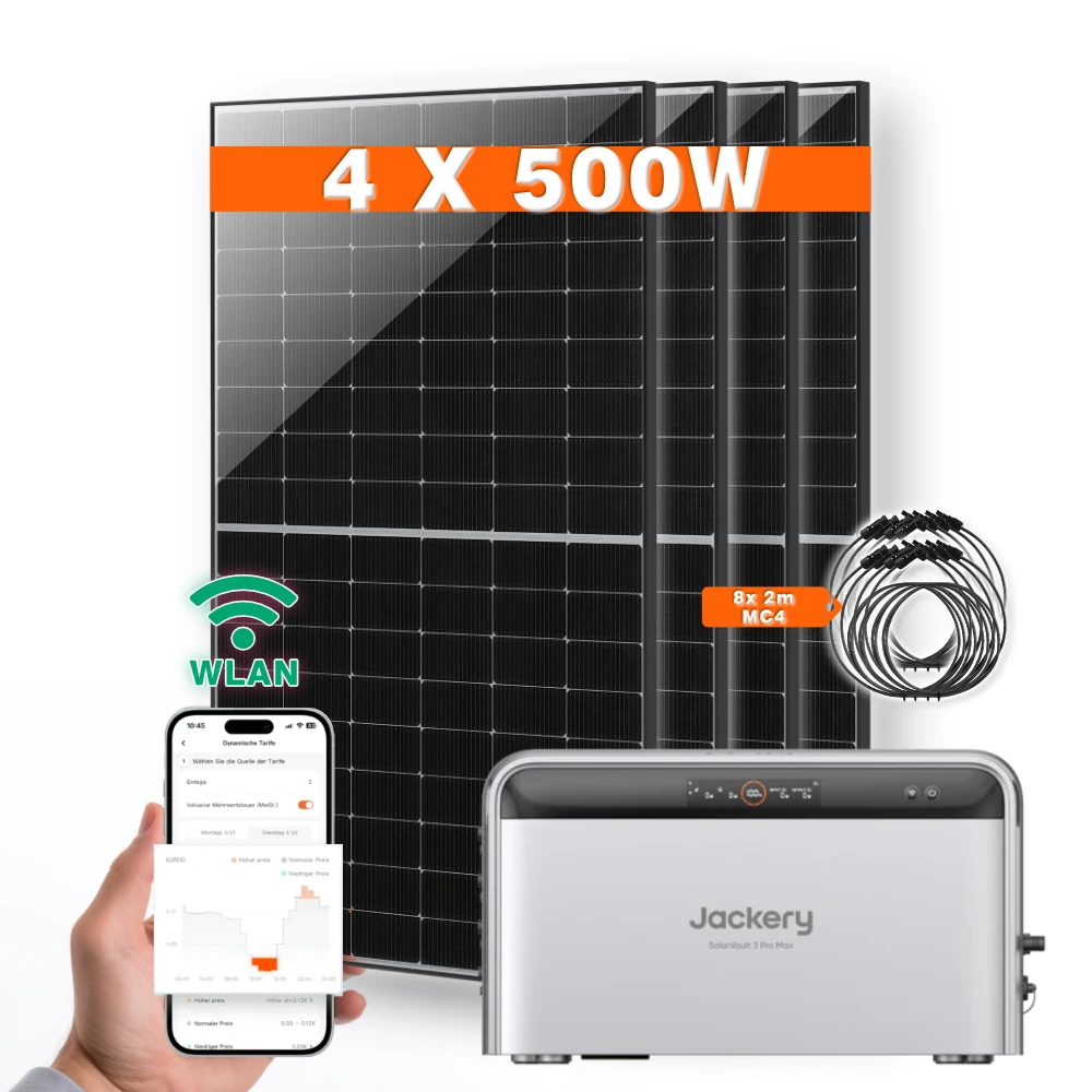 Unidad de alimentación para balcón de 2000 W con SolarVault 3 Pro Max (Imagen de portada)